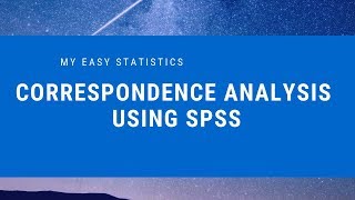 Correspondence Analysis using SPSS