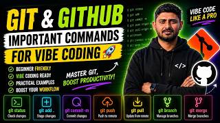 Git & GitHub Important Commands for Vibe Coding 🚀