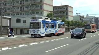 【路面電車動画】長崎電気軌道５９　つりかけの音　１２００形