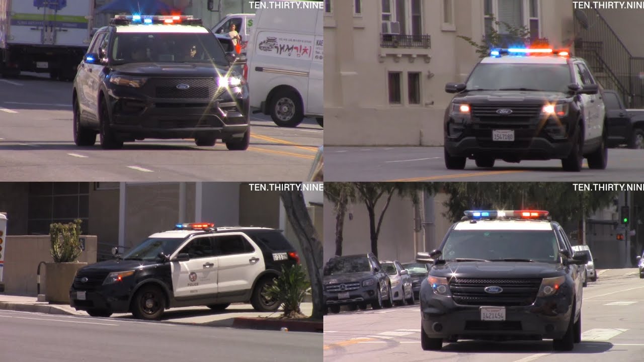Lapd Units Responding Code 3 To A Backup Youtube