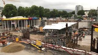 Stuttgart 21 Baugrube Baustelle Ostseite September 2019