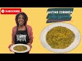 Haitian Cornmeal with Spinach and Smoked Herring Recipe | Mayi Moulen ak Epina ak Aranso