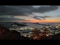 広島市南西から西方面の夕暮れ 広島市南区黄金山から