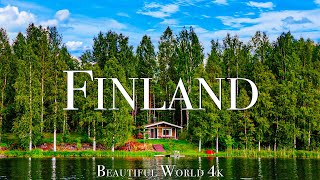 Finland 4K Meditation Relaxation Film - Calming Piano Music - Scenic Relaxation