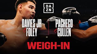 Diego Pacheco vs. Jack Cullen & Robbie Davies Jr vs. Darragh Foley Weigh In Livestream