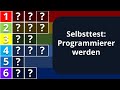 Hast du das Zeug zum Programmierer? - Selbsttest
