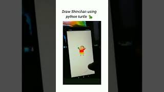 Draw Shinchan using python turtle #shorts