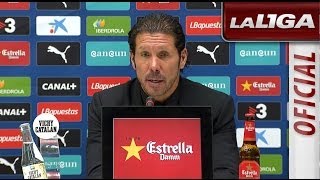 Rueda de Prensa de Simeone tras el RCD Espanyol (1-0) Atlético de Madrid - HD