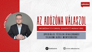 Az Adózóna válaszol: speciális tételek áfalevonási tilalom alóli mentesülése