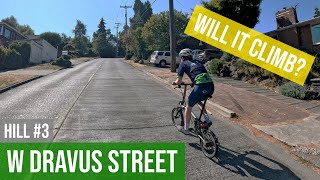 Seattle's Steepest Hills on a Brompton: W Dravus St | Will the T Line Explore Climb?