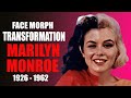 Marilyn Monroe  - Transformation (Face Morph Evolution 1926 - 1962)