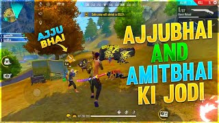 Best Duo Gameplay By Ajjubhai & AmitBhai in Rank Match || Garena Free Fire || Desi Gamers