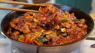 【Pork Gochujang Bulgogi】/ You can make the best fried pork stir-fry by adding this.