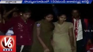 Police Arrest 150 Asha Workers in Choutuppal | Asha Workers Maha Padayatra | Nalgonda | V6 News