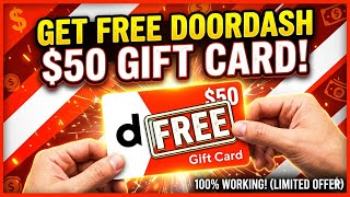 DoorDash Free Unlimited gift cards 2026!!