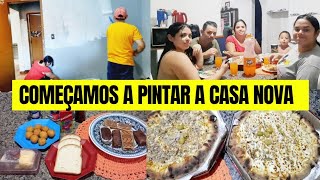 DIÁRIO DA REFORMA / COMEÇAMOS A PINTAR A CASA NOVA,NO FINAL ACABOU EM PIZZA!!!