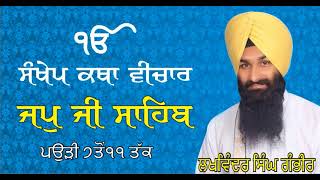 JAPJI SAHIB KATHA BHAI LAKHWINDER SINGH GAMBHIR PAURI 7 TO 11-SACH DI AWAAZ-SIKH SIDHANT TV