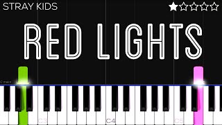 Stray Kids "강박 (방찬, 현진)(Red Lights (Bang Chan, Hyunjin))” | EASY Piano Tutorial