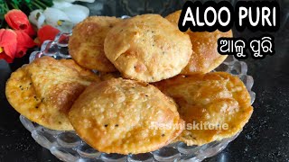 Aloo bhaja masala poori(ଆଳୁ ଭଜା ମସଲା ପୁରି) #new #poori #recipe #withoutoniongarlic