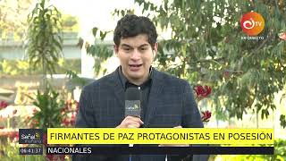 Firmantes del acuerdo de paz estuvieron en la posesión de Gustavo Petro | Canal Institucional