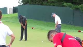 Tiger Woods Practicing at 2013 U.S. Open (Merion)