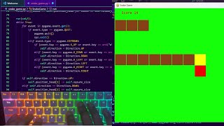 Code Along ASMR: Python Snake Game Tutorial for Beginners | Relaxing Coding Experience