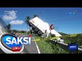 Delivery truck, muntik mahulog sa bangin | Saksi