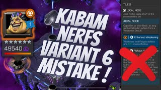 Kabam Fixes Variant 6 Issue! What's Yours Is Mine Node Removed!