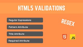 HTML5 Validation | pattern attribute | title attribute | required attribute