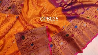 #Gadwal silk sarees #brocade pattern meena border book soon @9908966846