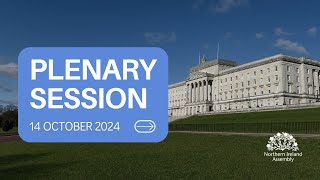 Plenary Session - Monday 14 October 2024