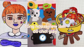 Tổng hợp review đồ thủ công | Bộ sách giấy nấu ăn handmade 🍖🍭🍓