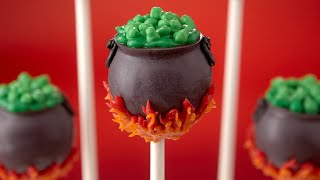 CAULDRON CAKE POPS - NERDY NUMMIES