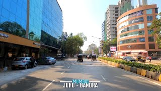 4K Drive from Juhu to Bandra | Mumbai, India🇮🇳