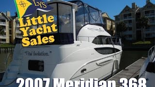 SOLD!!! 2007 Meridian 368 Motoryacht for Sale at Little Yacht Sales, Kemah Texas