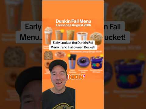 What is the Dunkin Donuts Halloween Menu 2024?