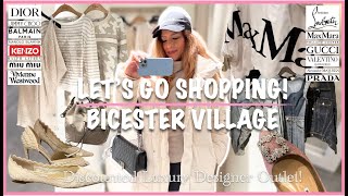 LUXURY DESIGNER SHOPPING | BICESTER VILLAGE OUTLET | DIOR | LOUBOUTIN | MANOLO | GUCCI | VALENTINO