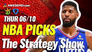NBA DFS STRATEGY SHOW PICKS FOR DRAFTKINGS + FANDUEL DAILY FANTASY BASKETBALL | THURSDAY 6/10