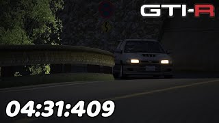 Iri pass downhill run with Nissan Pulsar GTI-R (04:31.409)