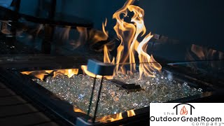 Brooks Fire Table by the Outdoor GreatRoom Company | Barbecues Galore