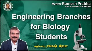 Engineering Branches For Biology Students.Mentor Ramesh Prabha