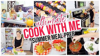 NEW ULTIMATE COOK WITH ME + SUMMER MEAL PREP 2020 ☀️🍉🌽🍔🥗 BEST SUMMER RECIPES! @BriannaK  HOMEMAKING