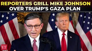 'Yes or no': Reporters grill US House speaker Mike Johnson over Trump's bold Gaza takeover plan