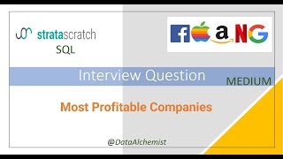 Most Profitable Companies | Medium | StrataScratch | SQL | Solution | Interview Problem