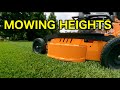 Different Mowing Heights For Different Grasses