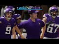 Lions vs JJ McCarthy Vikings Simulation (Madden 24 Updated Rosters)