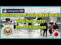 Advisory on Foreign Nationals Entering the Philippines 9A VISA ADDITIONAL REQUIREMENTS