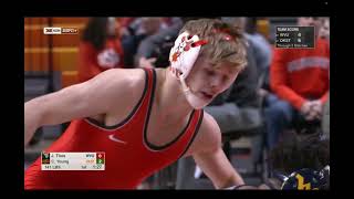 141lbs Carter Young (Oklahoma State) vs Jordan Titus (West Virginia)