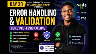 Node.js Error Handling & Validation Tutorial (Zod + Express) | Backend Development