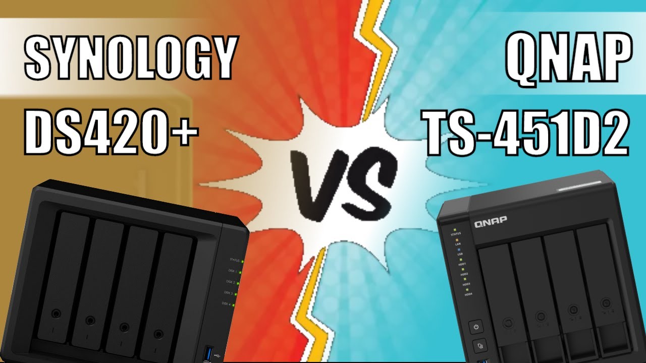 Synology DS420+ Vs QNAP TS 451D2 NAS Comparison - YouTube